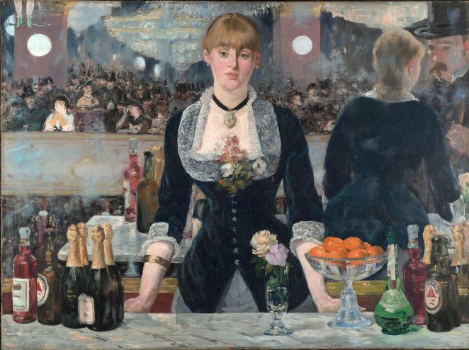 Edourd Manet , El bar del Folies-Bergère. Óleo sobre lienzo, 1880.